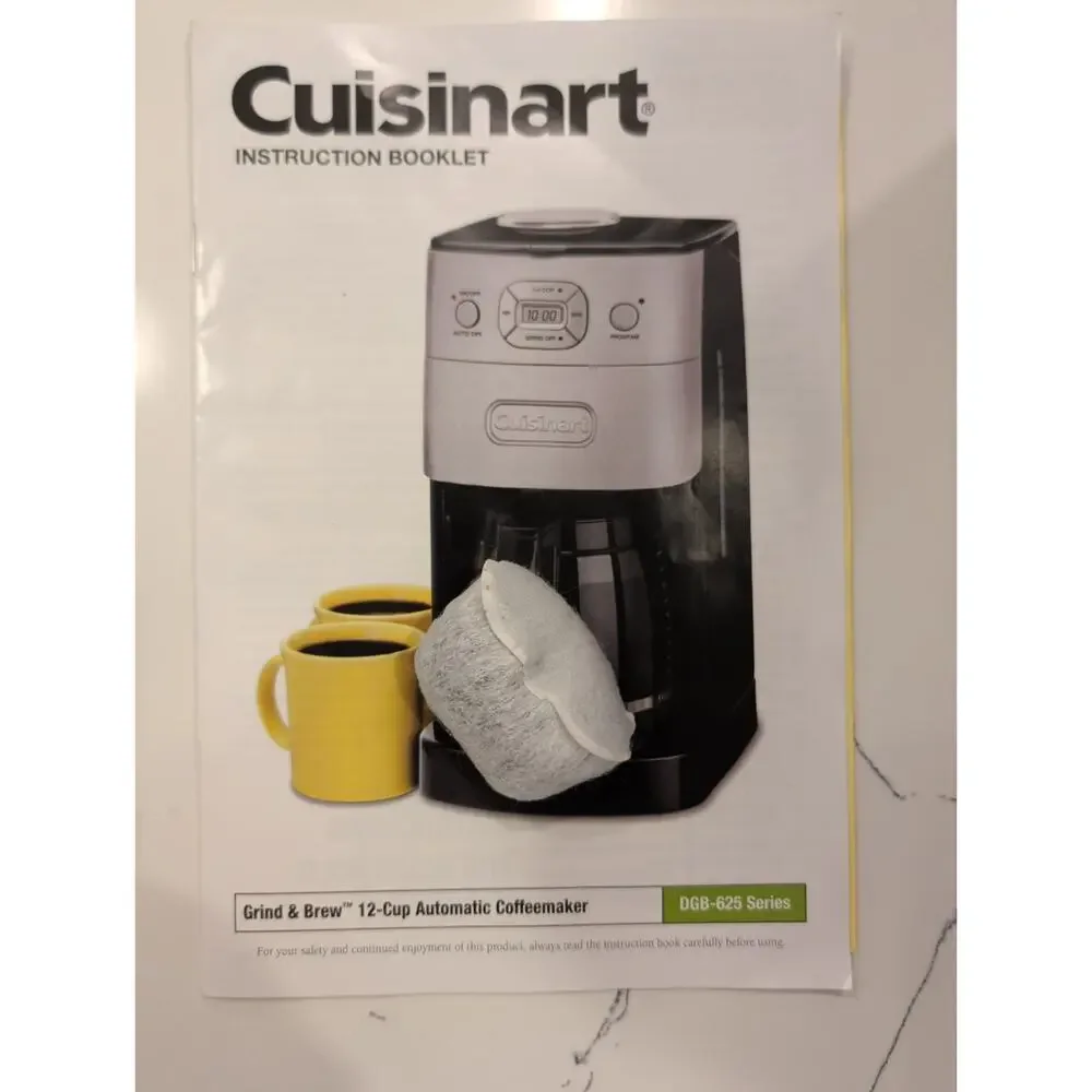 Cuisinart DGB-625BC Grind & Brew 12-Cup Coffee Maker - Tested Working